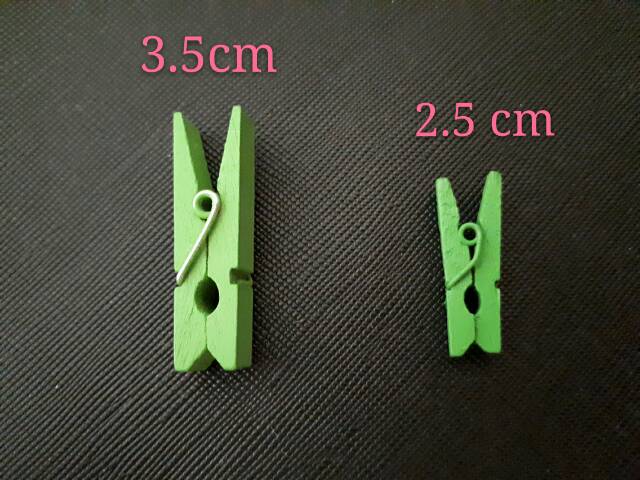 Wooden Clip Jepit Foto  kayu 3.5 CM