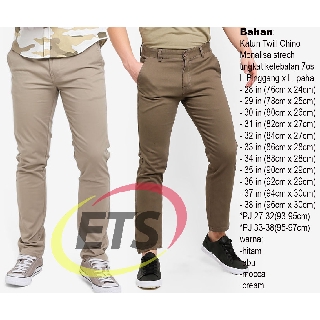 BIG SALEE Celana  Chino  Pria Bahan Adem Nyaman Katun 