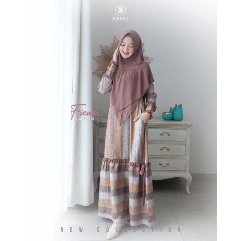 FIENDA SERIES GAMIS SET SYARI ORI DIENNA GAMIS