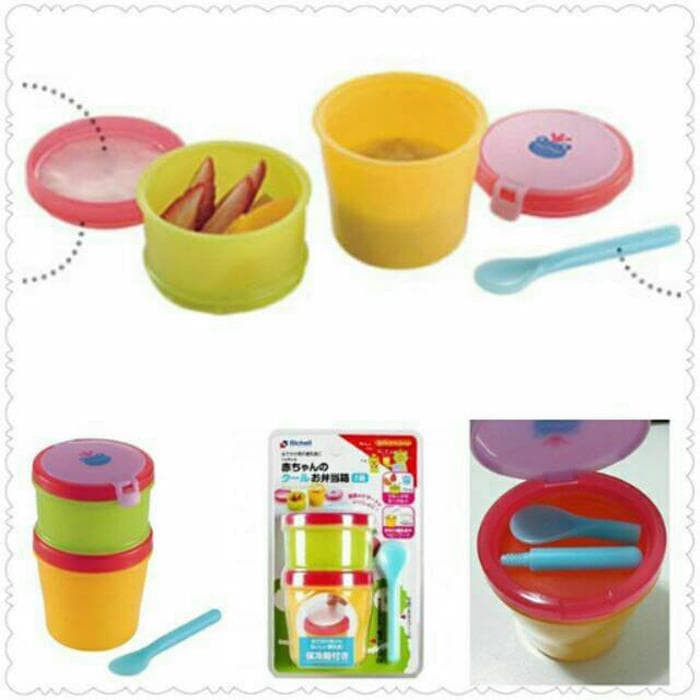 Richell Baby's Lunch Box Coo/tempat makan/perlengkapan makan bayi 419403