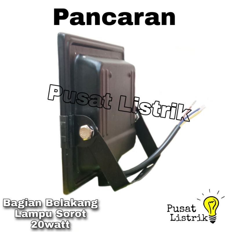 Lampu Sorot LED 20 Watt Pancaran + Bubble Wrap Lampu Tembak LED 20W 30W 50W 100W 200W Pancaran