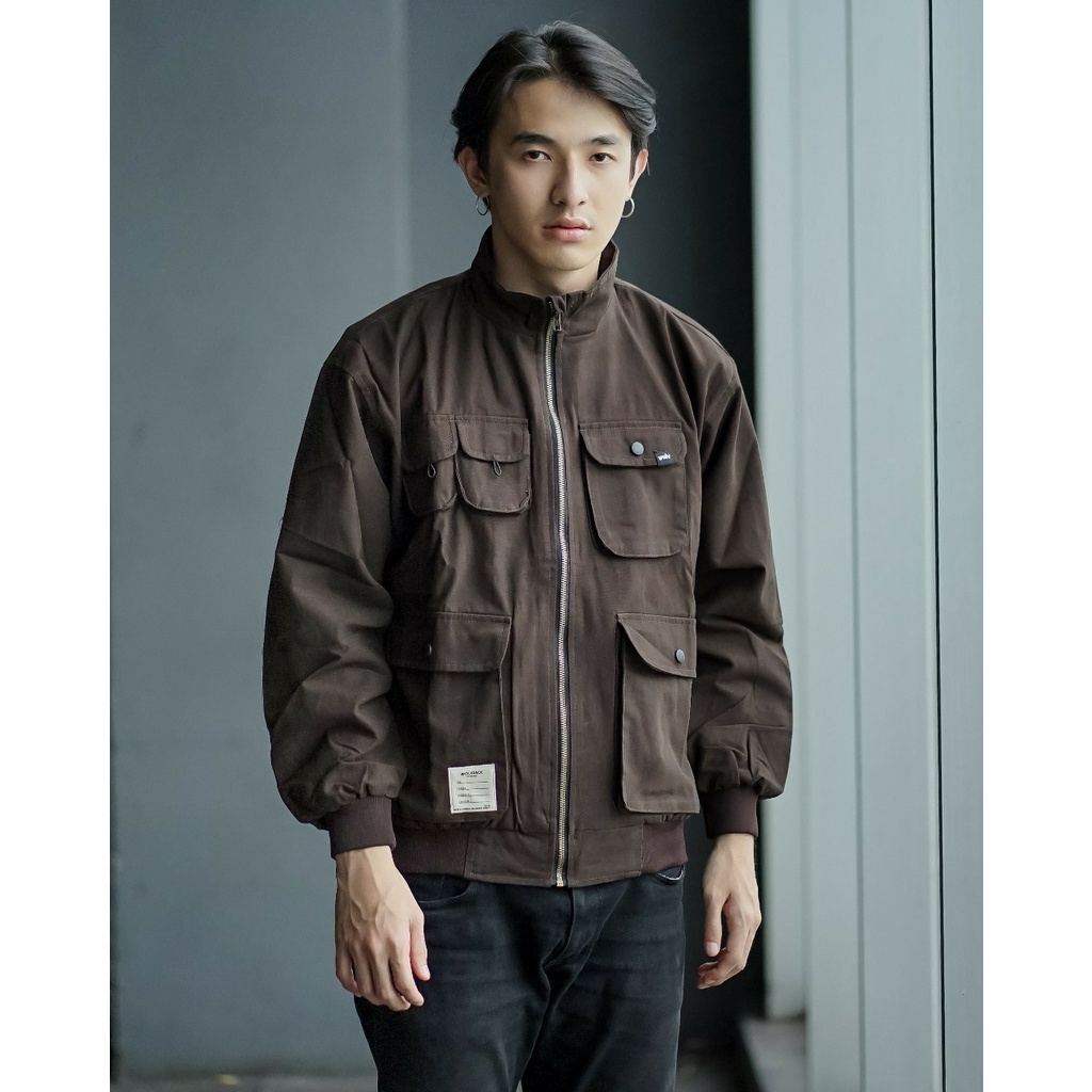 ORIGINAL WOLV Jaket Maverick Coklat Brown