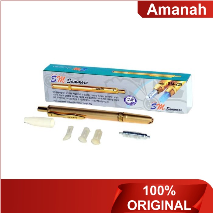Pen Bekam Lancing Samora Gold / Emas Sammora SM 228. Alat Bekam