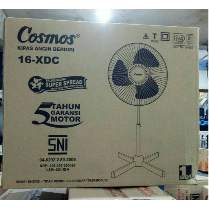 Kipas Angin Berdiri/Stand Fan Cosmos 16 XDC [16 Inch]