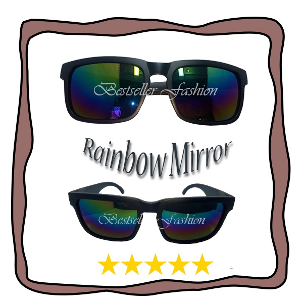 Kacamata Hitam Fashion Gaya Pria Wanita Lensa Mirror UV400 Kaca Mata Outdoor Anti Silau Sunglasses UNISEX