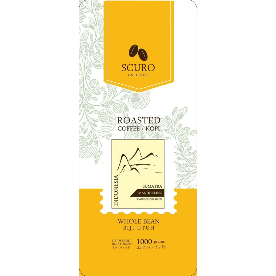

Scuro Single Origin Arabica Coffee Sumatra Mandheling - 1 Kg -7