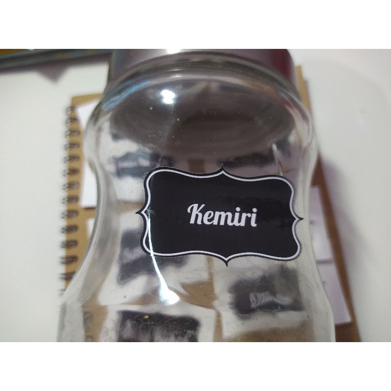 Kitchen Label Stiker Bumbu Dapur anti air vynil tebal
