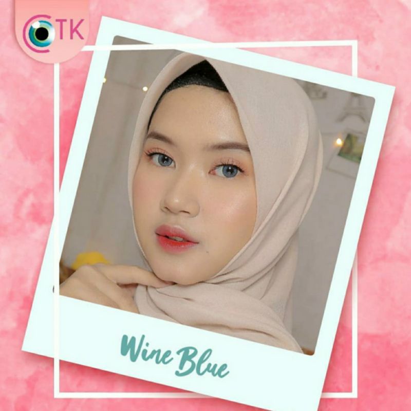 Softlens Warna RECIPE MINUS &amp; NORMAL WINE BLUE 14.5 MM -0.50 S.D -6.00 / Soflen Softlen Soflense CTK