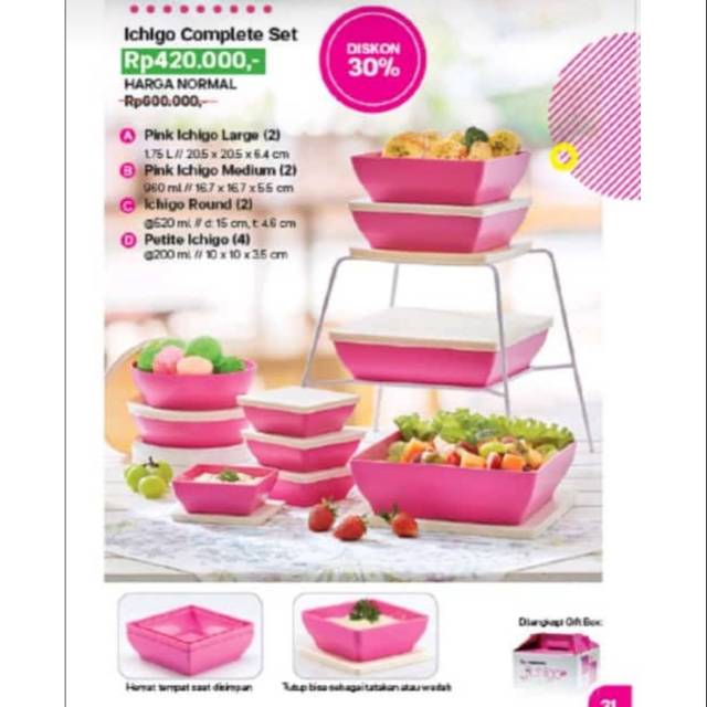 Ichigo complete set tupperware