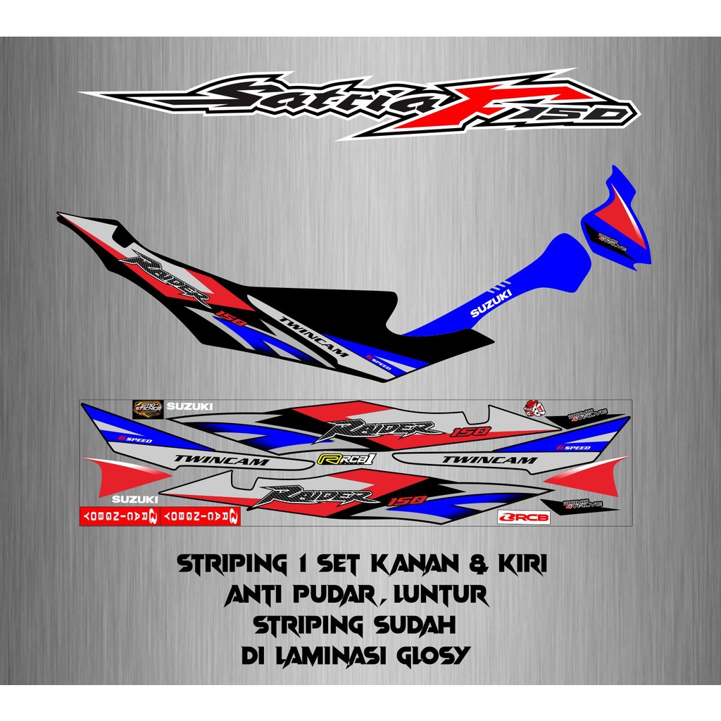 STRIPING VARIASI SUZUKI SATRIA FU BARONG THAILAND CBU