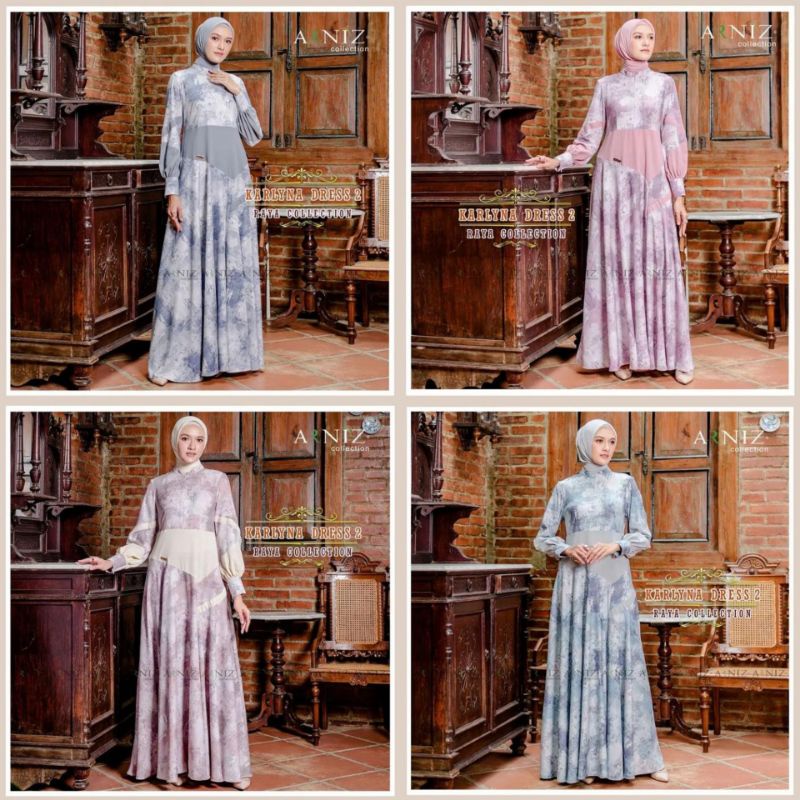 KARLYNA SET (DRESS DAN SEGI EMPAT) VOL 2 BY ARNIZ COLLECTION