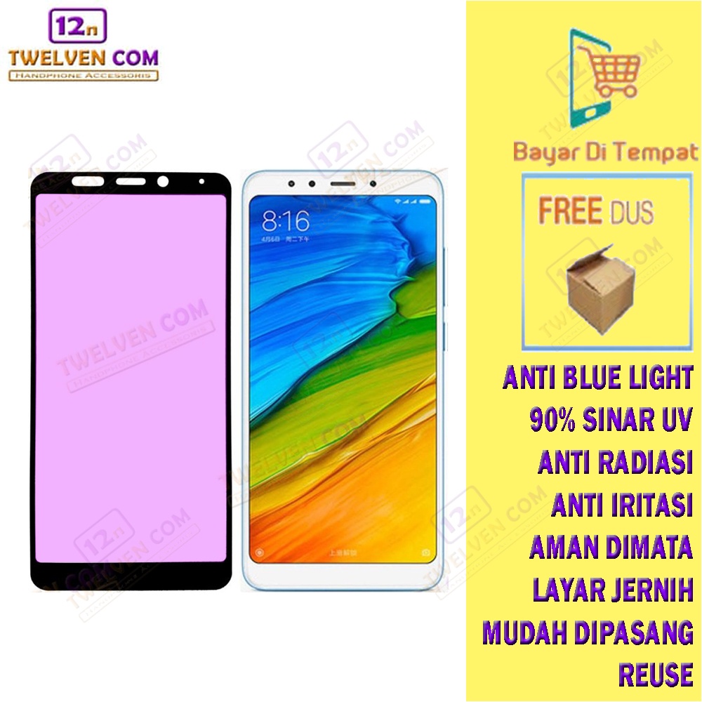 [FLASH SALE] ANTI BLUE LIGHT TEMPERED GLASS Xiaomi Redmi 5 Plus