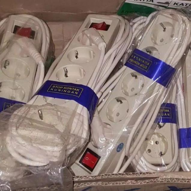 stop kontak 5 lubang kabel 5 meter stop kontak kuningan wtwi74 Segera Beli