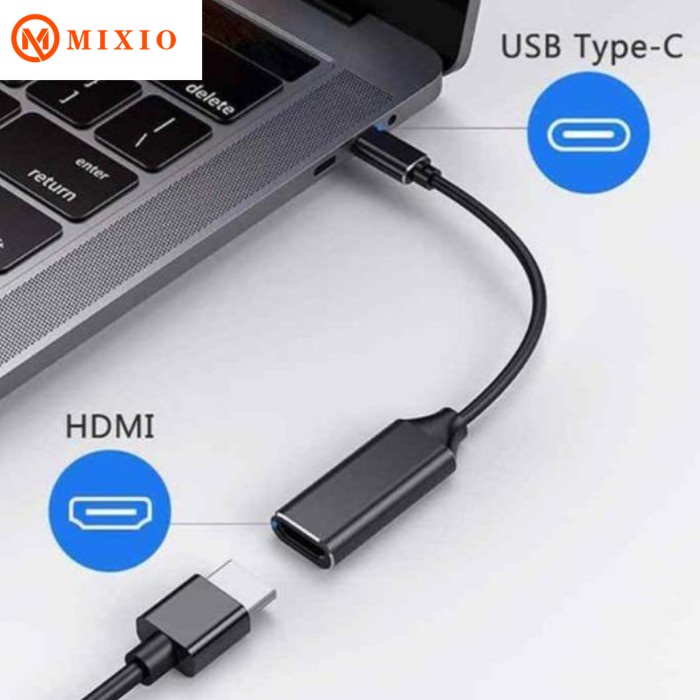 MIXIO HC-03 CONVERTER USB 3.1 TYPE C TO multimedia kabel 4K HD HDTV TIPE C