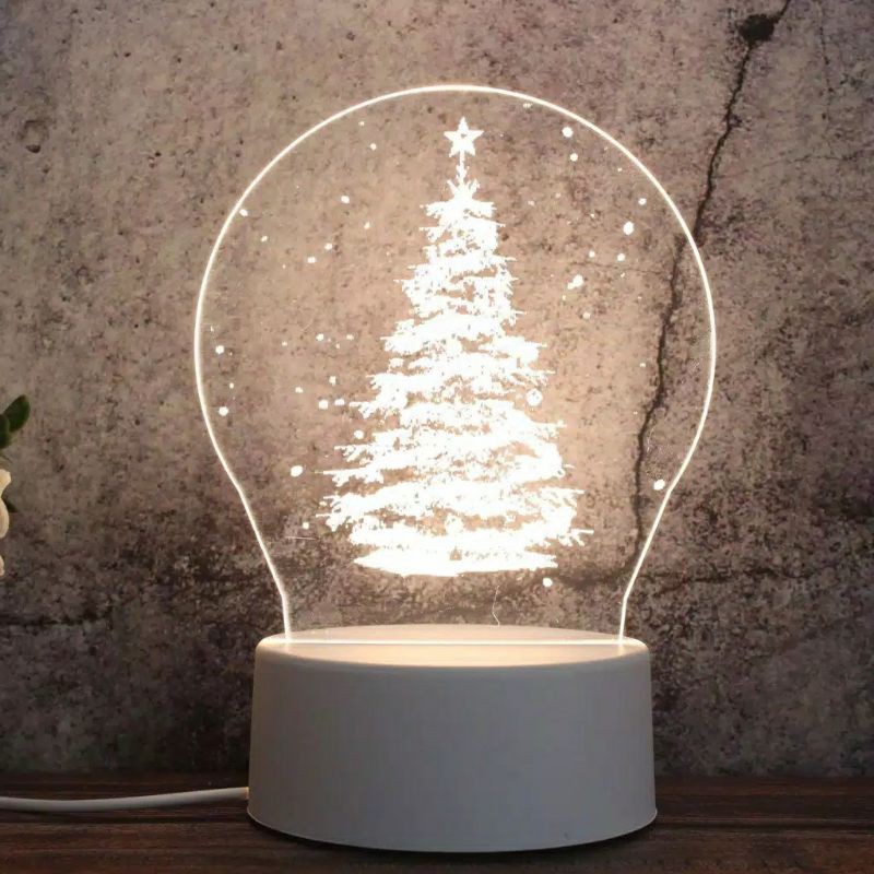 KADO UNIK HADIAH LAMPU TIDUR CUSTOM KPOP BTS BT21 EXO ULANG TAHUN GIFT PACAR DEKORASI KAMAR MINIMLIS-Natal G8