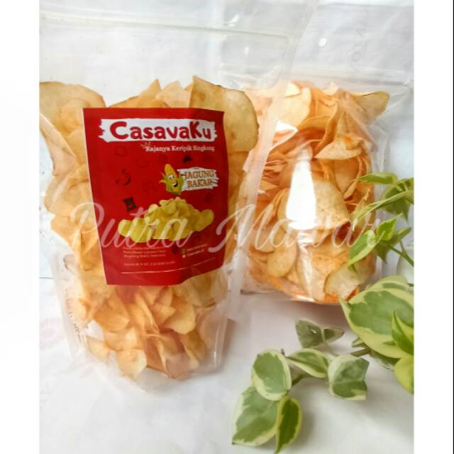 

Camilan Snack KERIPIK SINGKONG CasavaKu Jagung Bakar 200gr