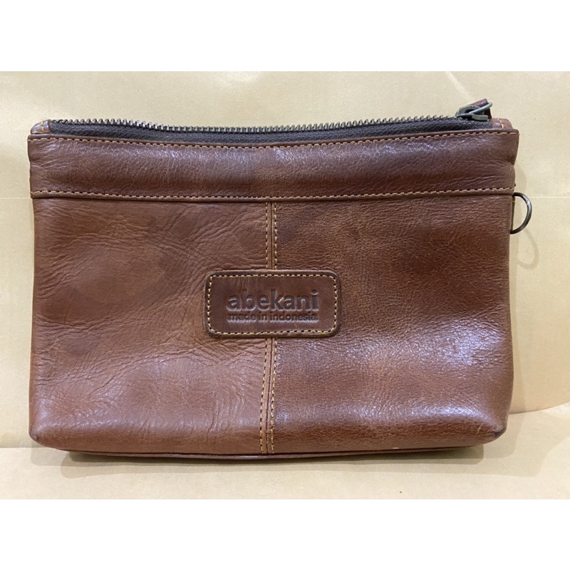 pouch kulit asli abekani