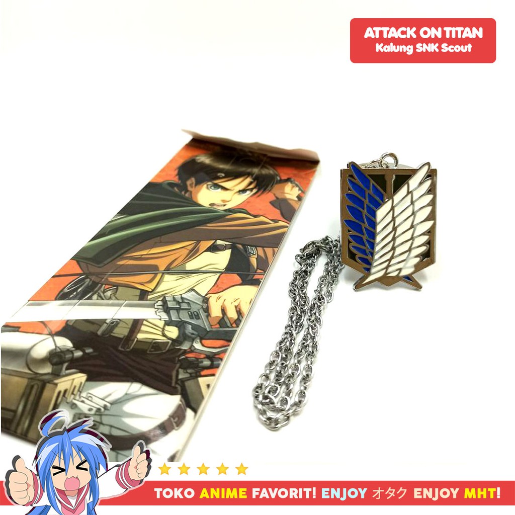 Kalung Anime Cosplay Attack On Titan Shingeki no Kyojin : Scouting Legion