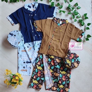 (4-7 Tahun) SARKOCI LittleKoda (B) Sarung Koko Peci Anak