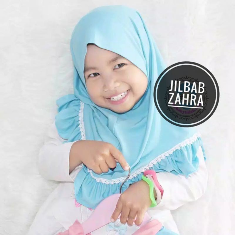 Jilbab Zahra Anak Instan 0-3 Tahun Jersey Ballon Premium |Hijab Bayi Tk Lucu 1-12 Bulan |Kerudung Sekolah Baby Sd 2-6 Perempuan Newborn Lembut Bahan Adem