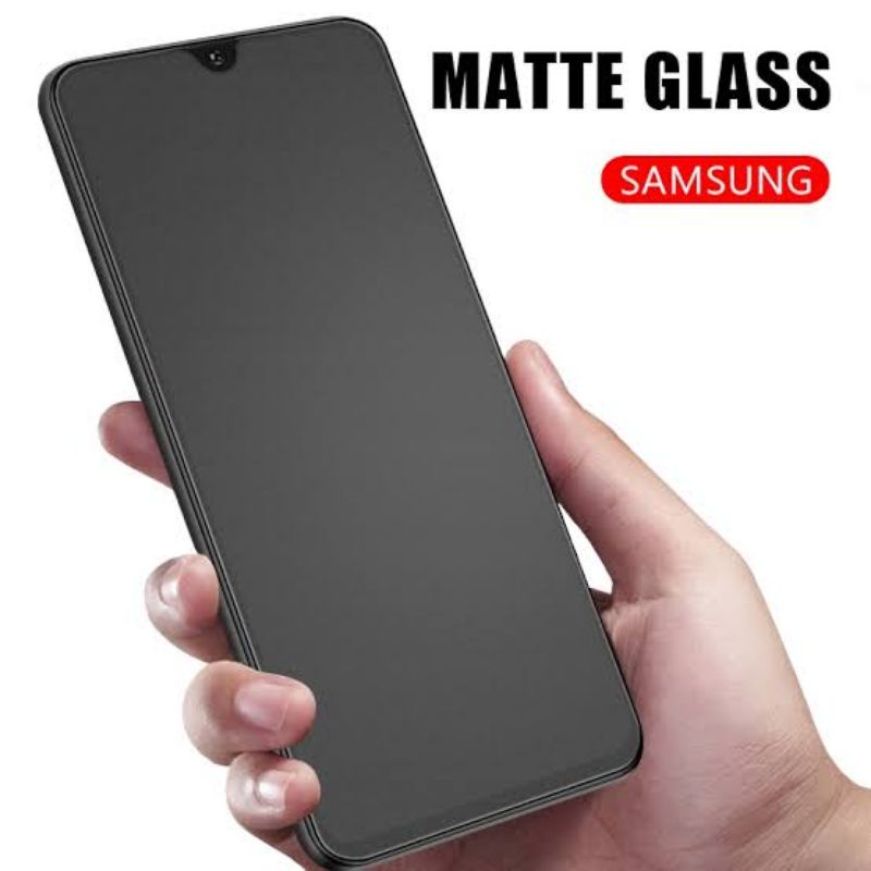 Tempered Glass Matte Samsung A20/A22 4g/A30/A50/A31/A32/M21/M31/A20s/A30s/A50s Full Matte