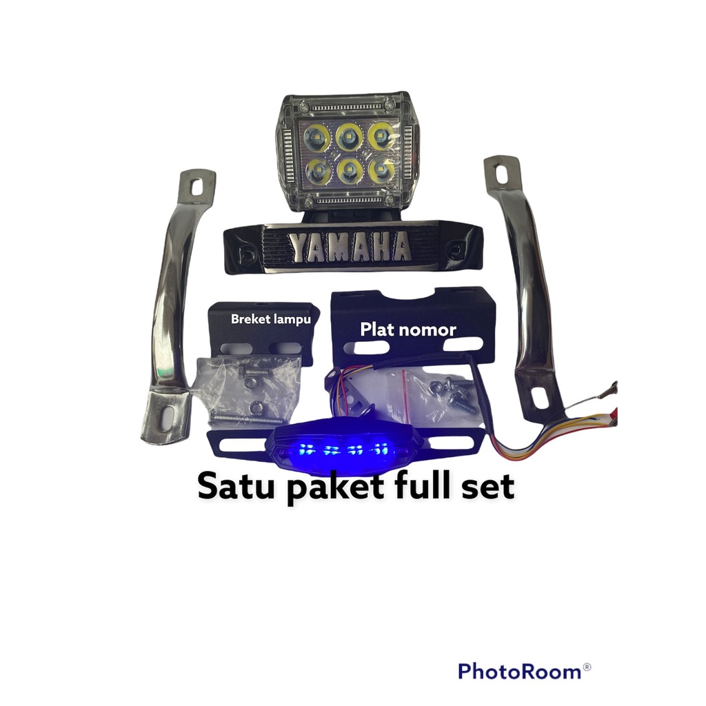 (PAKET) LAMPU LED 3 SENJA+STOP 3IN1+KUMIS+PLAT NOMOR+BEHEL