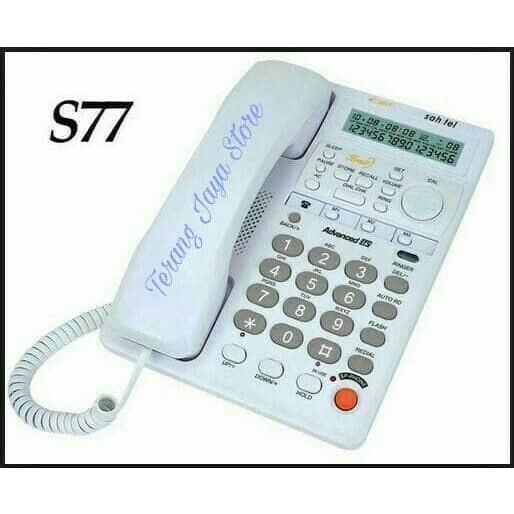 Telepon | Telepon Kabel Sahitel S-77 Pesawat Telepon Rumah Sahitel S77 (Putih)
