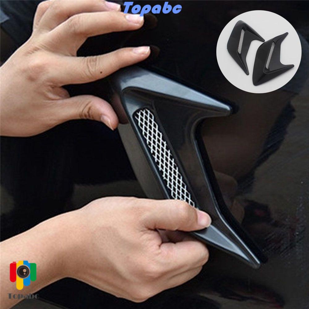 TOP 1 pair Modification Side Vent Hood Air Inlet Car Stickers Auto Air Flow Intake Shark Gill Decoration Simulation/Multicolor