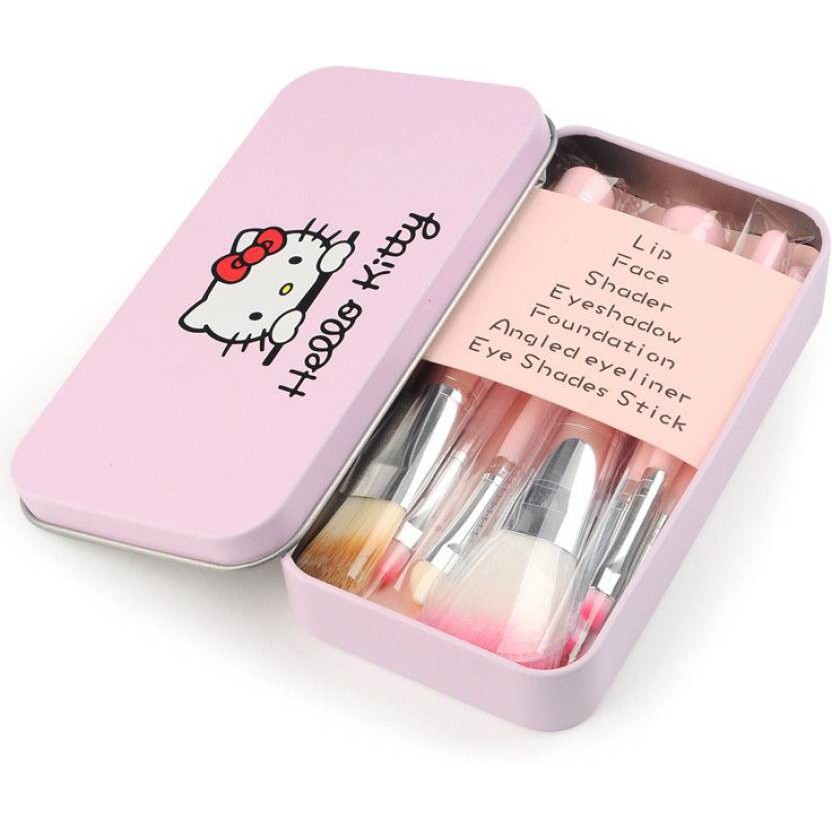 Kuas Set Isi 7 HelloKitty Make Up Brush Hello Kitty Mini Brush 7pcs Make Up Brush HelloKitty