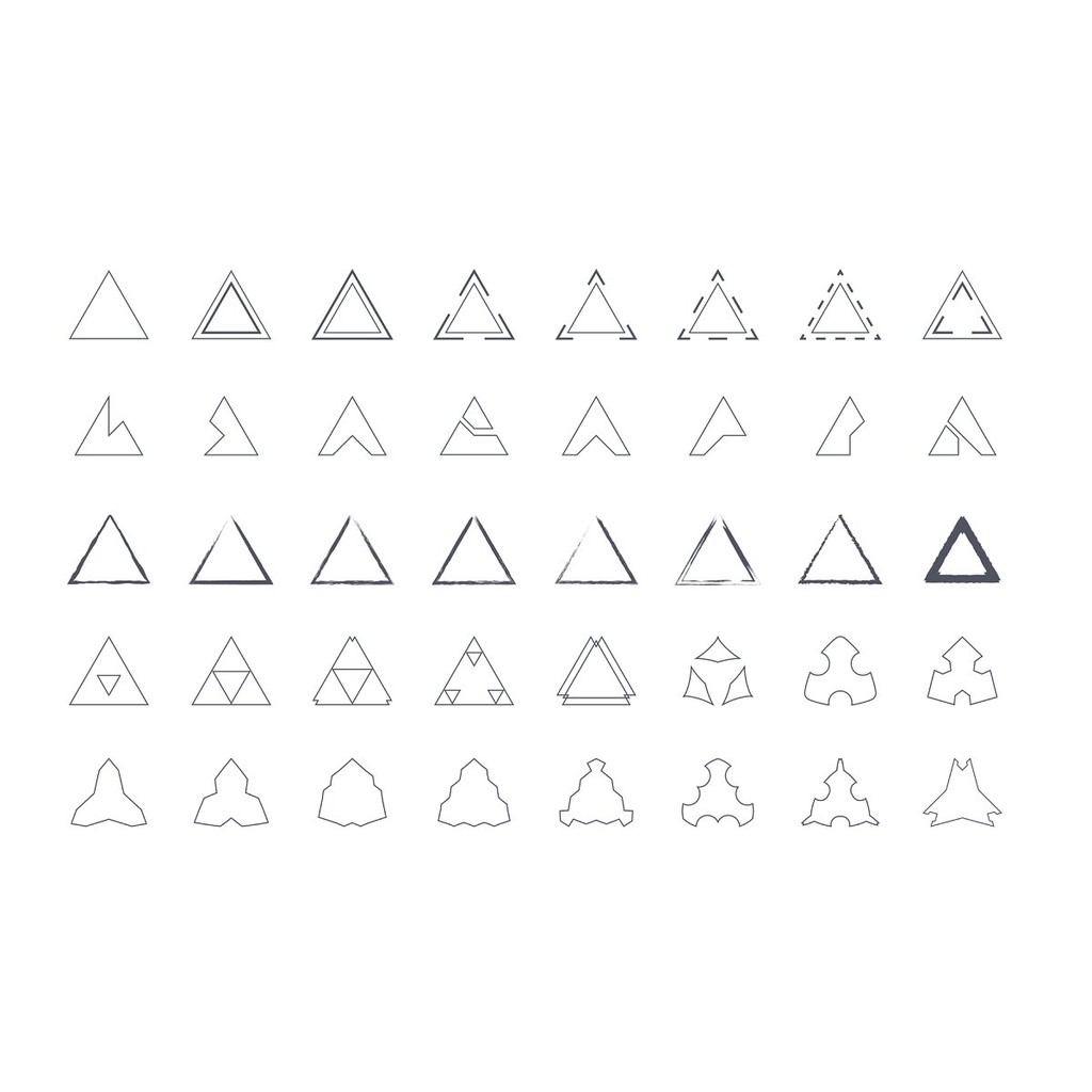 Logo Creator Triangle Shapes Edition - Photoshop &amp; Illustrator