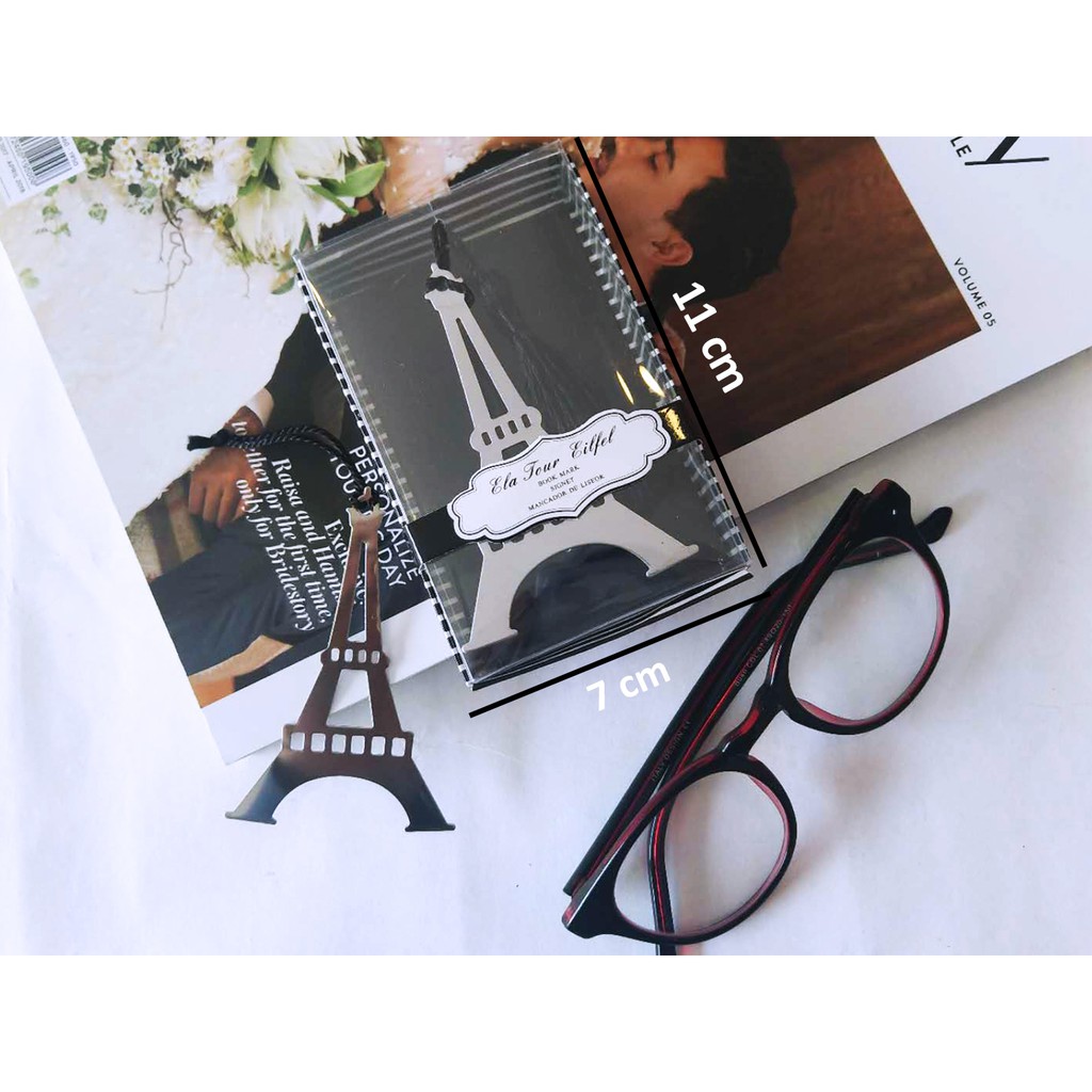 

Pembatas buku stainless steel Bookmark eiffel souvenir pernikahan import souvenir ulang tahun