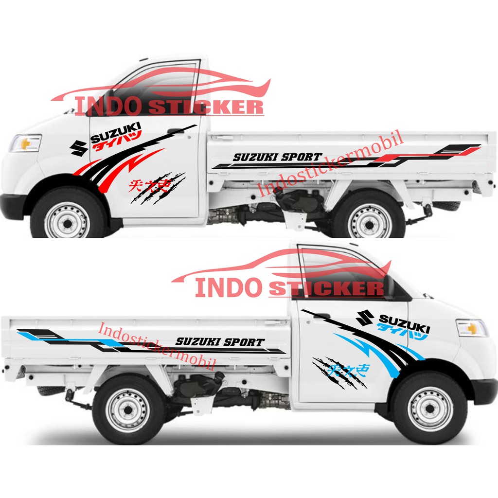Sticker stiker mobil pickup mega carry stiker mobil pick up apv mega carry