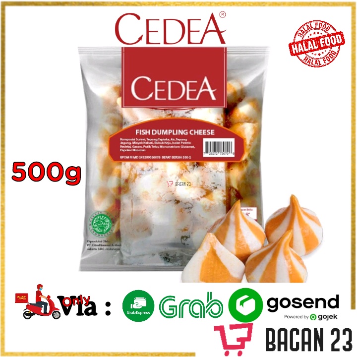 Cedea Fish Dumpling Cheese (500gr) / Bakso Ikan Frozen Food / Baso Keju / Bacan23 - Bacan 23