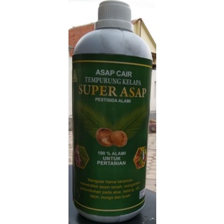Asap cair tempurung kelapa SUPER ASAP pestisida organik 1000ml bahan alami