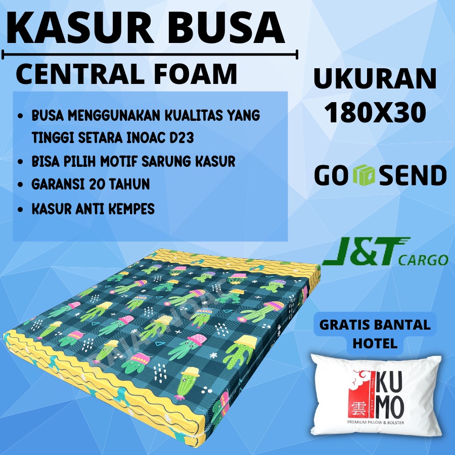 Kasur Busa CENTRAL FOAM  NO . 2  200x160x20 Tebal 20 cm Garansi 20 Tahun / Kasur BUSA ORIGNAL -RAJAINOAC