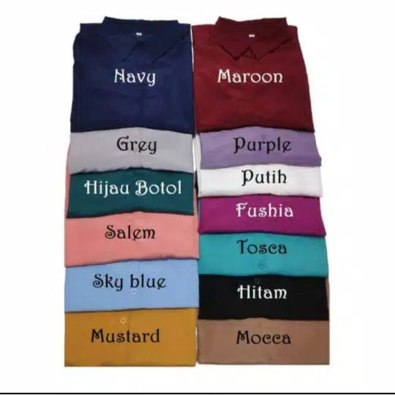 KEMEJA WANITA POLOS TWISCONE 4 UKURAN L-XXXL-1