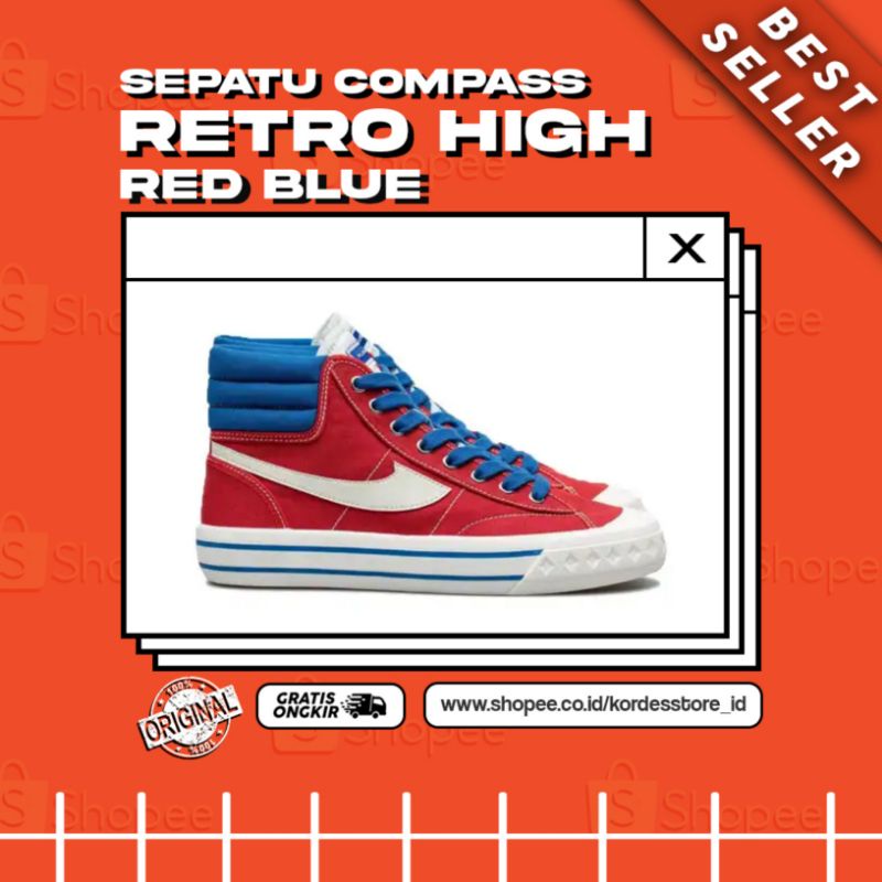 COMPASS RETROGRADE HIGH RED BLUE (Exclusive Retailer)