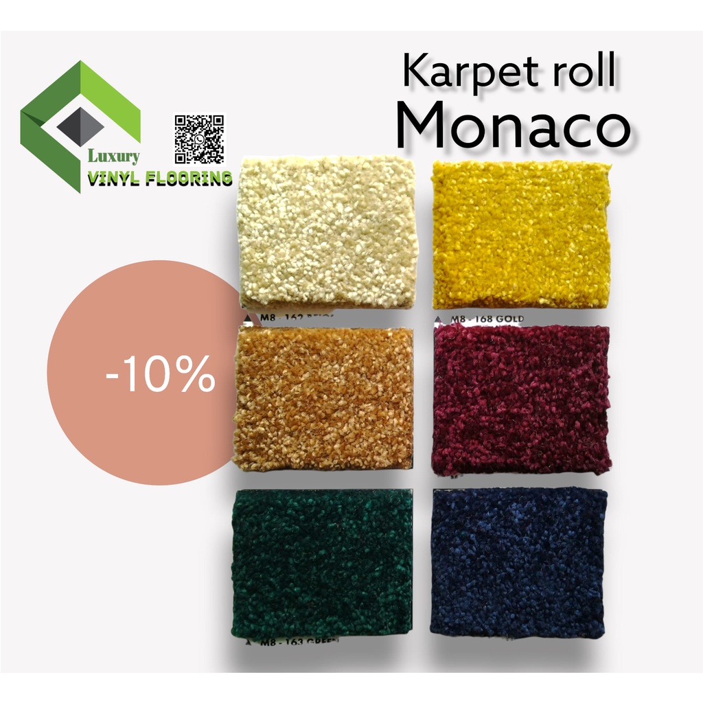 Karpet roll Monaco lebar 4m