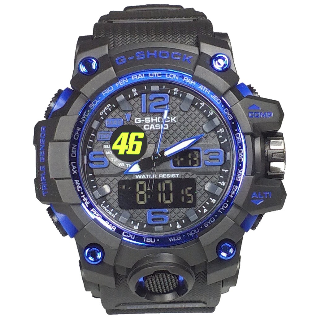 Exclusive Jam VALENTINO ROSSI 46 Double Time (List Biru)