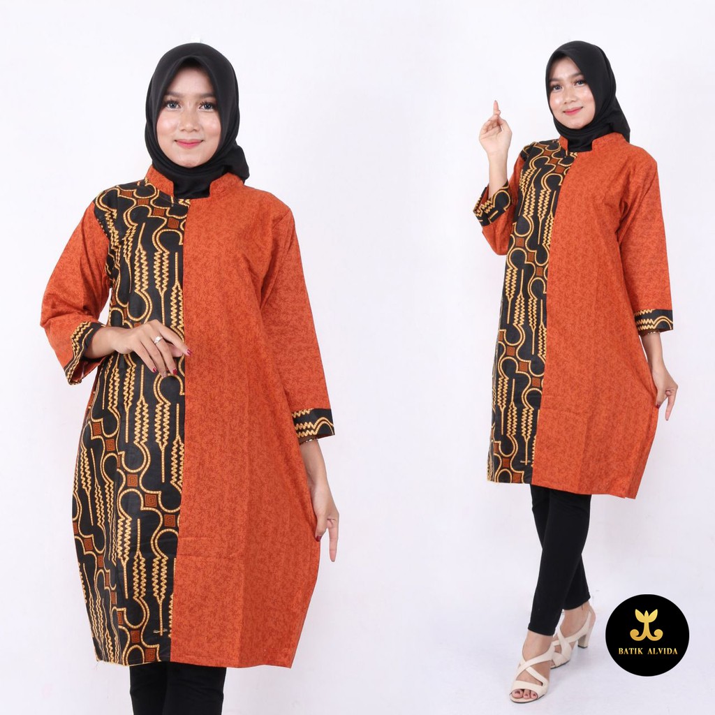  Baju  Batik  Wanita Tunik  Batik  Wanita Tunik  Batik  