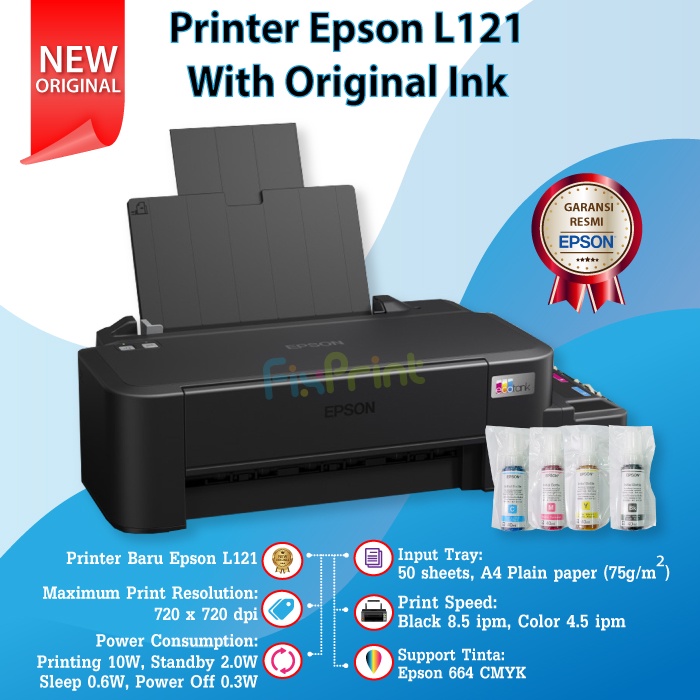 Printer Epson L120 L 120 L121 L 121 New Original Printer Infus Epson Ink Tank