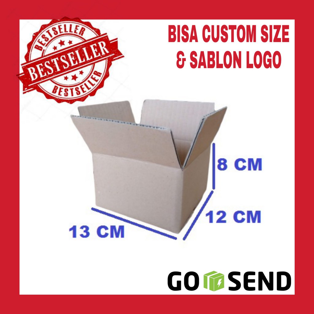 

Karton box 13*12*8 CM Carton Box Kardus Polos SINGLE WALL