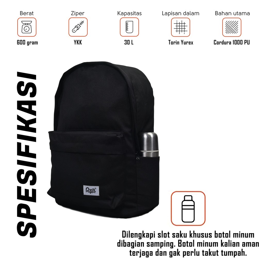 OS 01 tas Rockryder Backpack ransel waterproof   distro bagpack gendong pria wanita sekolah-1
