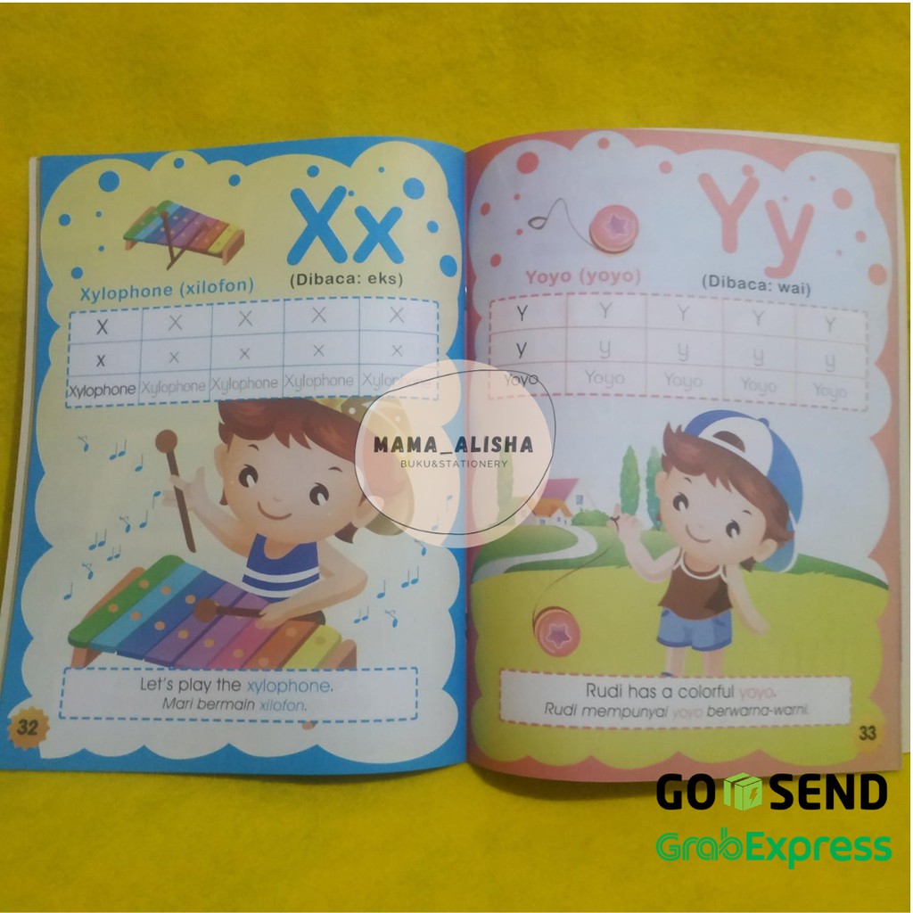 Buku Mengenal Huruf dan Angka Dalam Bahasa Inggris untuk Anak PAUD TK-2