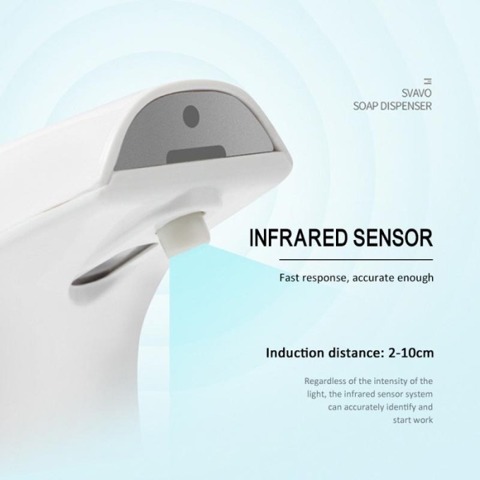 Dispenser Sabun Sensor Infrared Otomatis baterai dan cas charger aman buat Anak Portable foaming