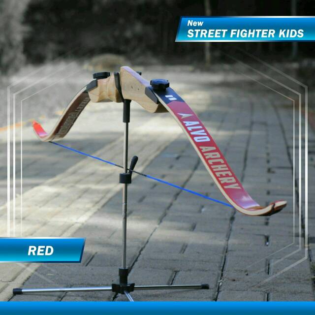 Street Fighter Kids Merah-busur standar bow-busur panahan-panahan