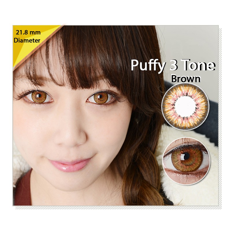 Softlens Baby Color Puffy 3 Tones Brown