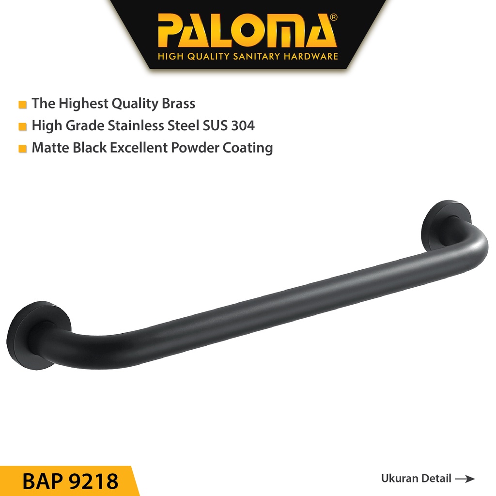PALOMA BAP 9218 Pegangan Kamar Mandi Handle Bathtub Tub Toilet 40CM
