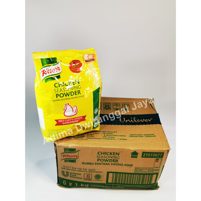 

SPESIAL - CHICKEN POWDER REFILL KNORR 1 KG / BUMBU PENYEDAP / SEASONING / KALDU