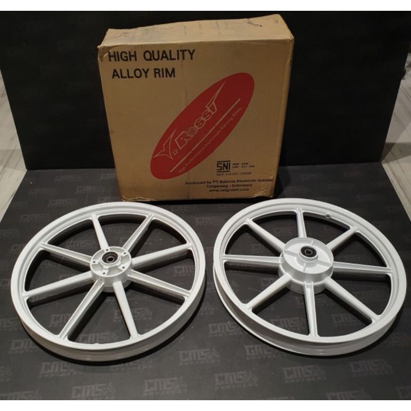 Jual Velg Veleg Pelek Racing Vrossi V Rossi Zigen Model Swan Palang Honda Supra White Putih